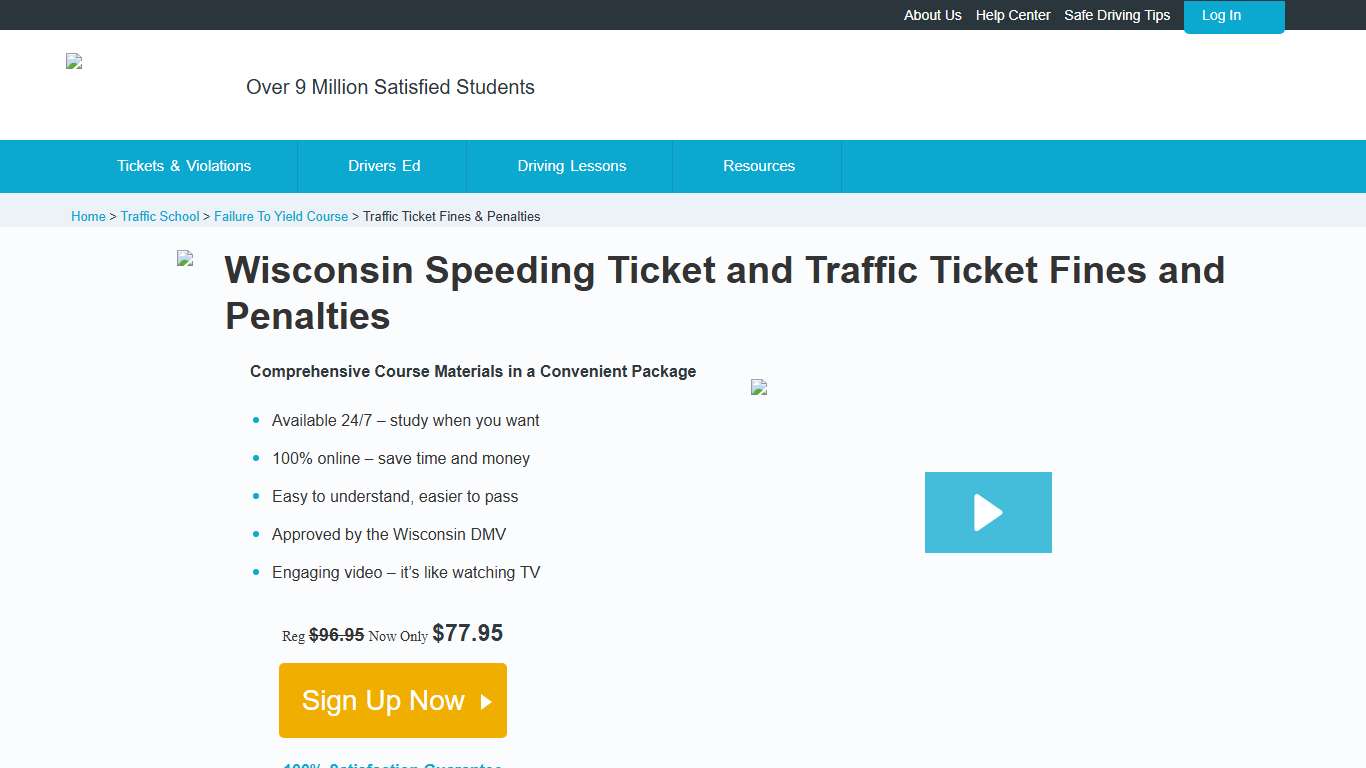 Wisconsin Speeding Ticket – Fines & Penalties